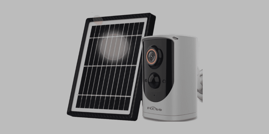 FCCWO Solar PoweredRechargeable Outdoor Security Camera