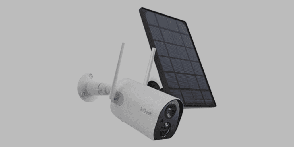 ieGeek Solar Powered Rechargeable Outdoor Security Camera - Solar‌ ‌Powered‌ ‌Security‌ ‌Camera‌s