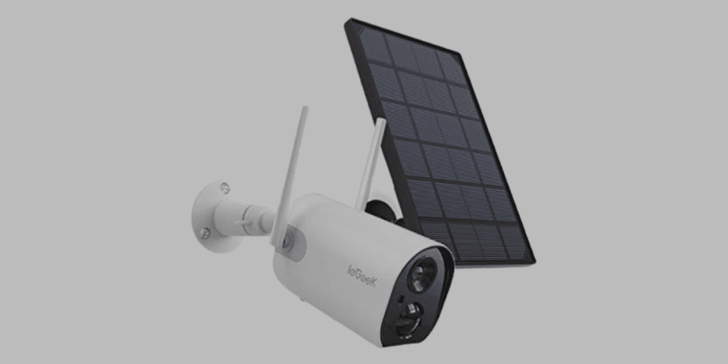 ieGeek Solar Powered Rechargeable Outdoor Security Camera - Solar Powered Security Cameras