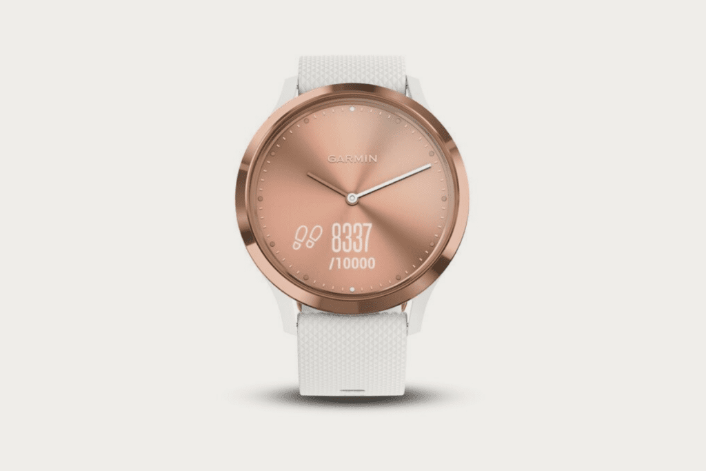 3.Garmin Vivomove HR Hybrid in Rose Gold
