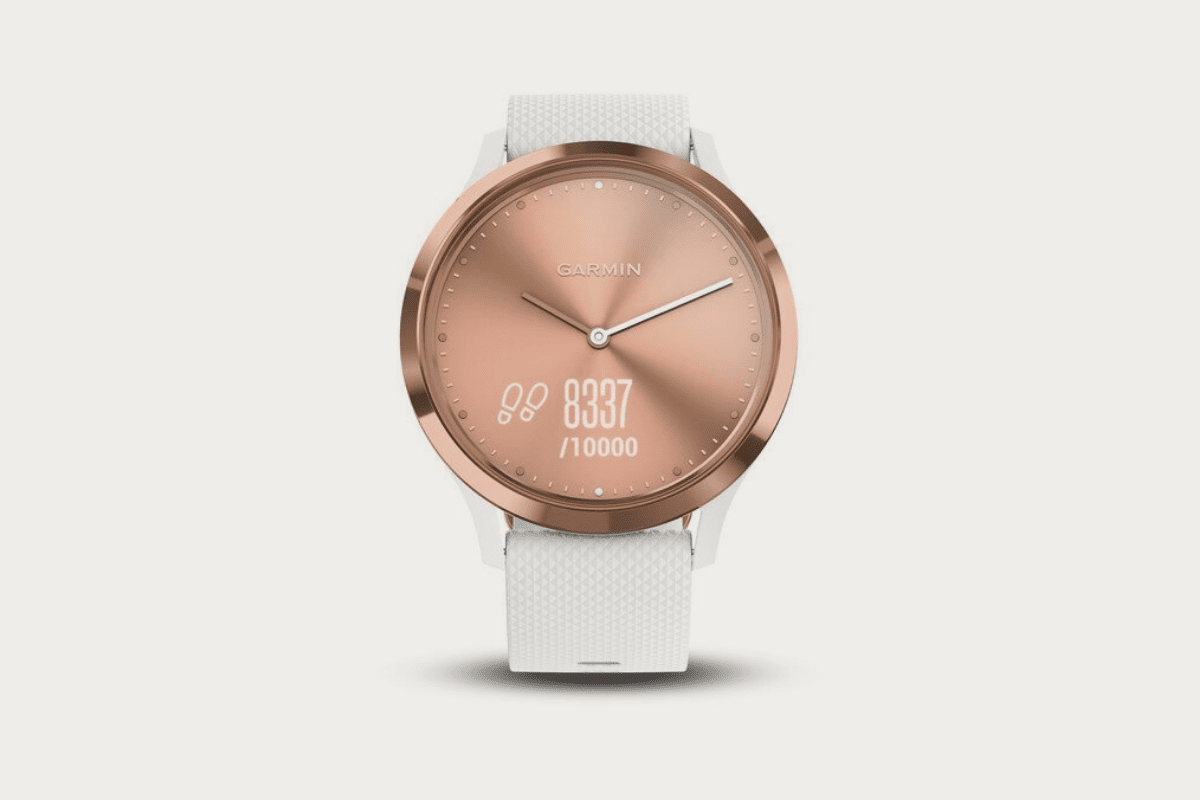 3.Garmin Vivomove HR Hybrid in Rose Gold