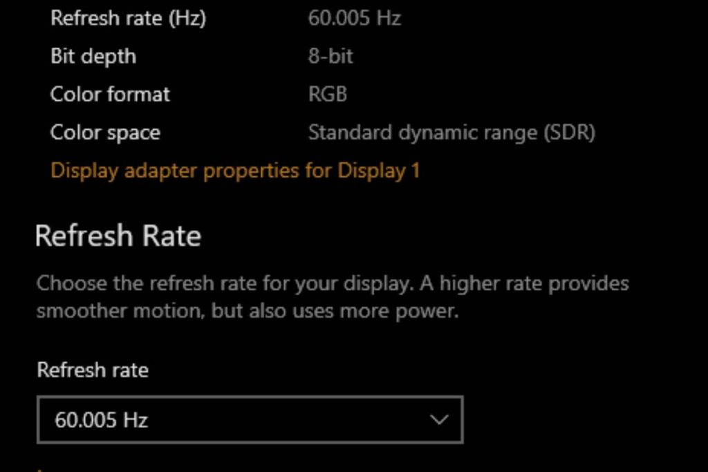 What is the refresh rate_