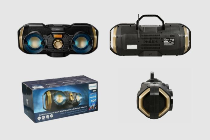 Philips Bluetooth Boombox Speaker PX840T Design