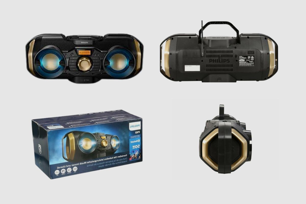 Philips Bluetooth Boombox Speaker PX840T Design