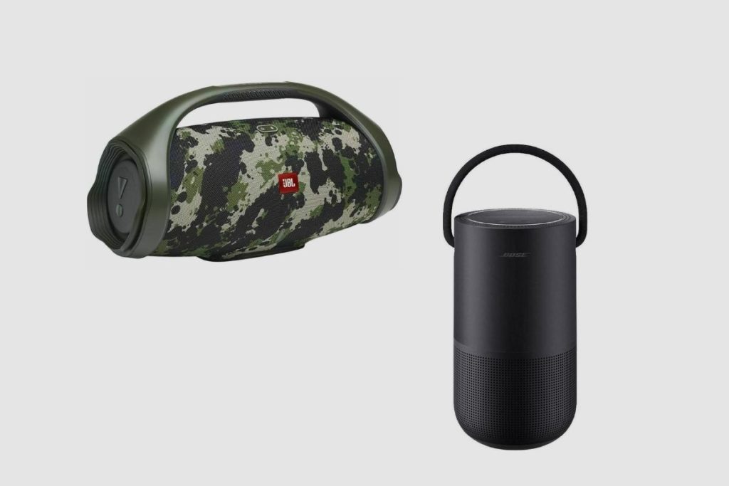 Pros and Cons of Bose Portable Smart Speaker and JBL Boombox 2
