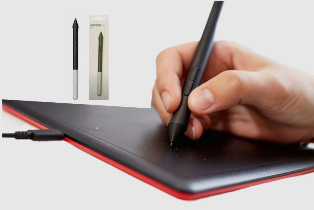 What is the Pressure Sensitivity and Range of the stylus pen on the One by Wacom_