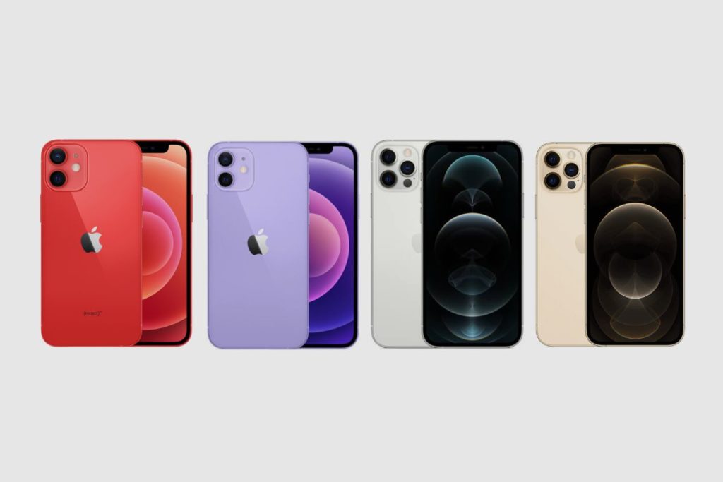 Available series of the Apple iPhone 12 Mini