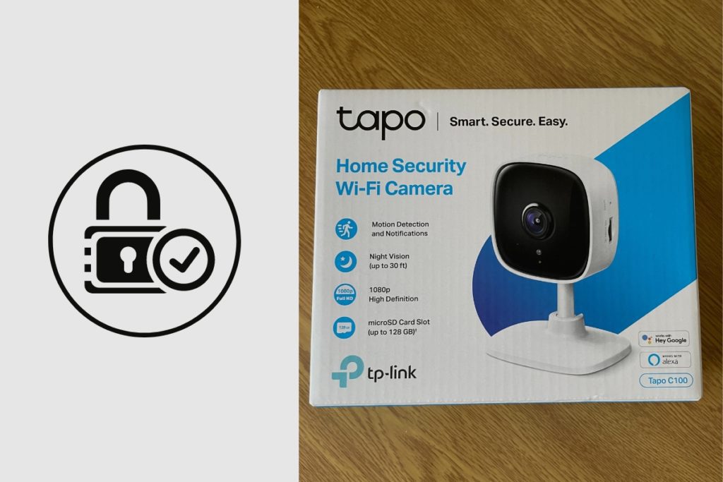 How does the Tapo C100 address privacy concerns with security cameras
