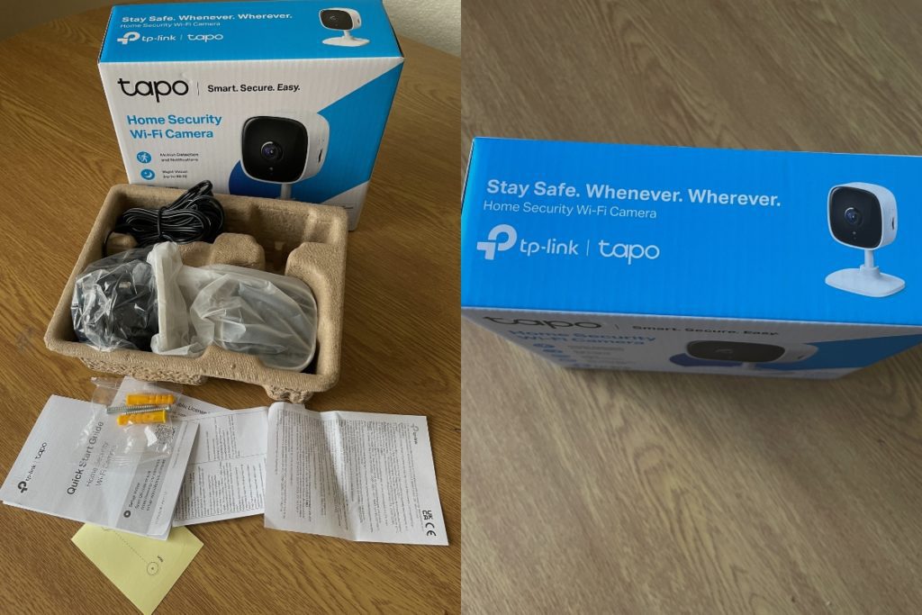 How much video footage can the Tapo C100 store