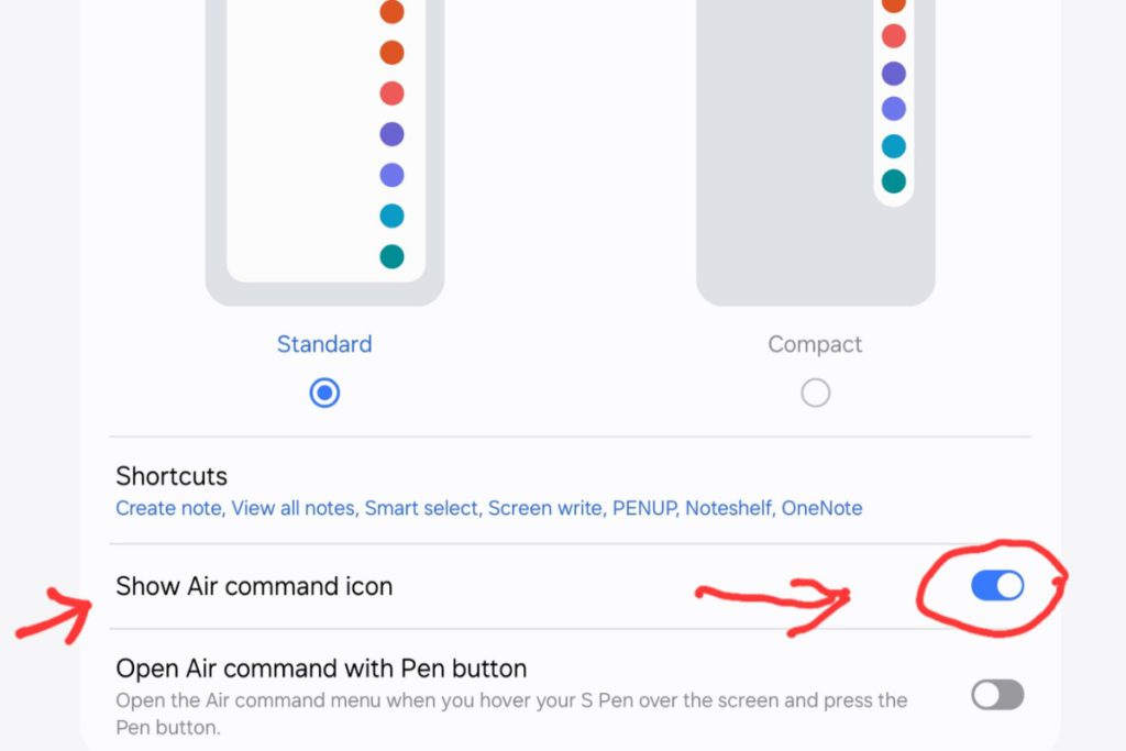 Turn off the floating icon