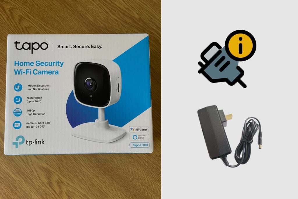 What are the exact power specifications for the TP-Link Tapo C100