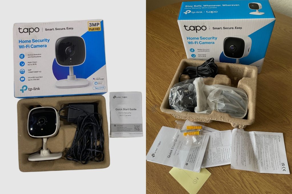 What is the difference between the Tapo C100 and Tapo C110 security cameras