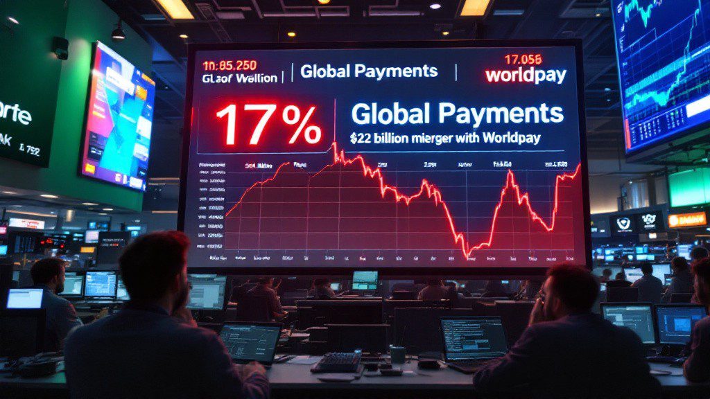 Global Payments Shares Crash 17% After $24B Worldpay Merger Announcement