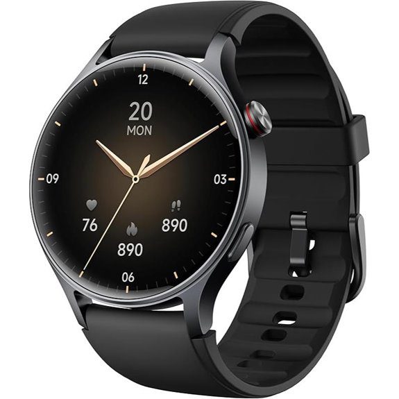 AMOLED Smartwatch with Heart Rate Monitor & Call Feature